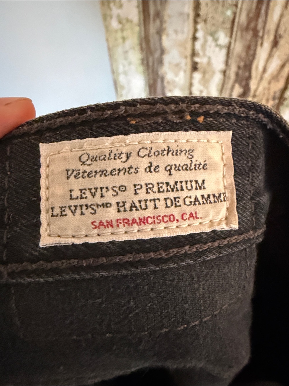 Levi's Black Skinny Jeans with Premium Waist Label
